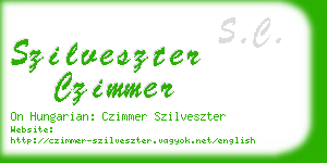 szilveszter czimmer business card